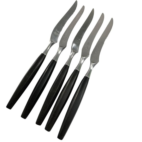 Viking Kitchen Vintage Mid Century Modern Viking Steak Knife Set